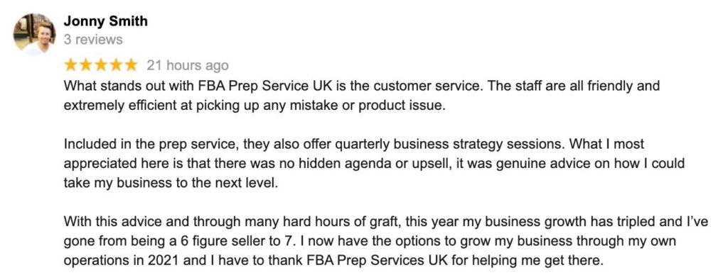 FBA Prep Service UK